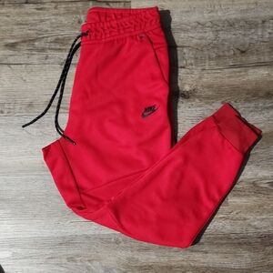 Nike Bright Red Jogger Sweatpants